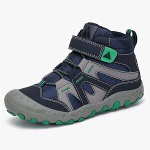 Kids Navy & Green Snow/Hiking Boots – Water Resistant | Size Toddler 7.5